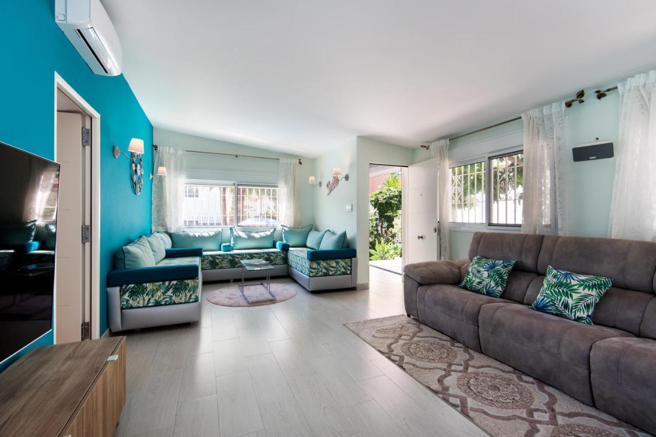 Villa Palm Beach Marina Benalmadena 3 Min Walking From The Sea ภายนอก รูปภาพ