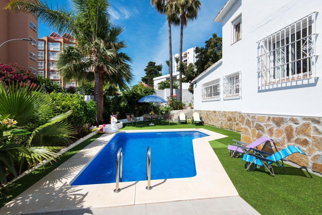 Villa Palm Beach Marina Benalmadena 3 Min Walking From The Sea ภายนอก รูปภาพ